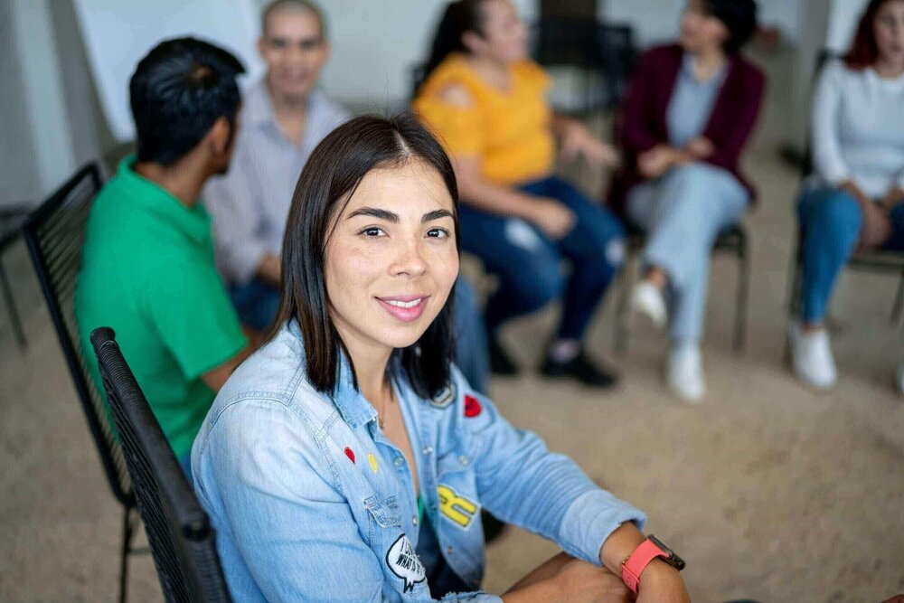 jeune adhérente participant à un atelier de prévention santé