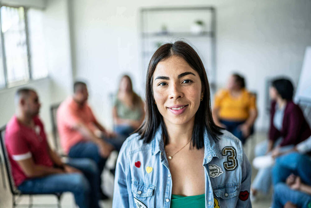 jeune adhérente participant à un atelier de prévention santé