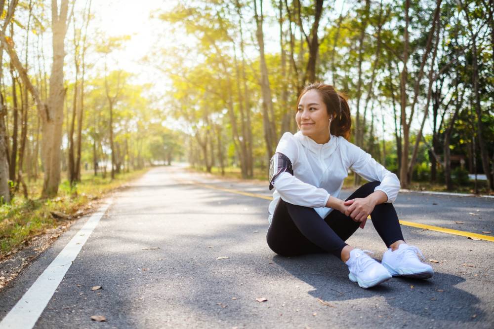 Une sportive ravie de sa prévoyance accident