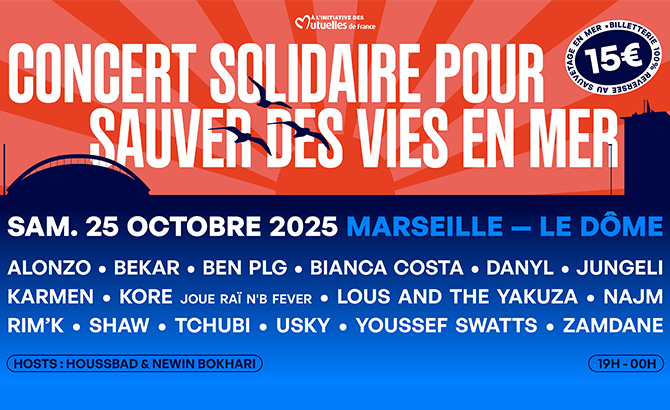 le concert solidaire à Marseille le 25 octobre 2025